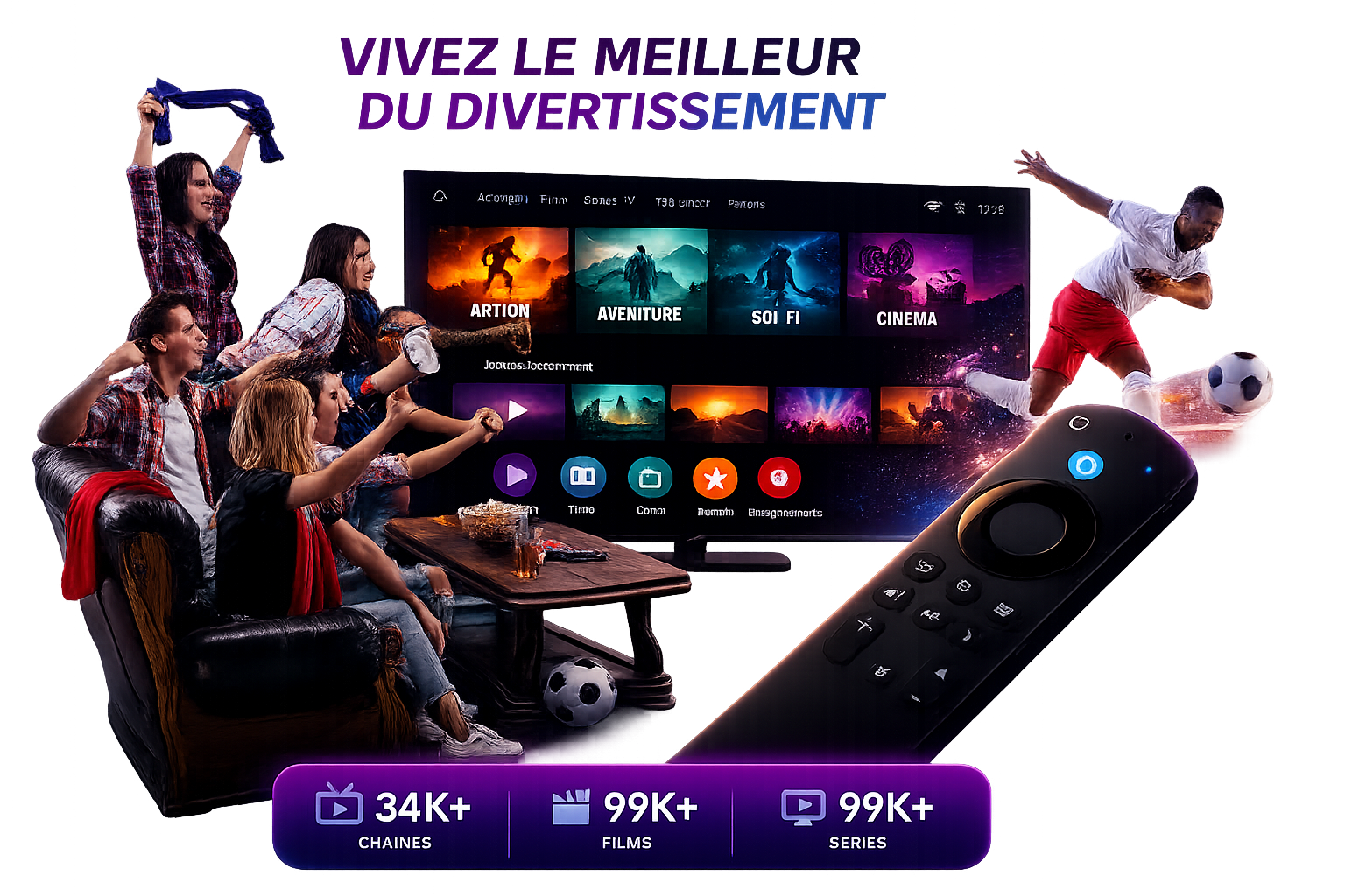 France IPTV Premium : abonnement IPTV avec chaînes TV, films et séries en streaming HD et 4K